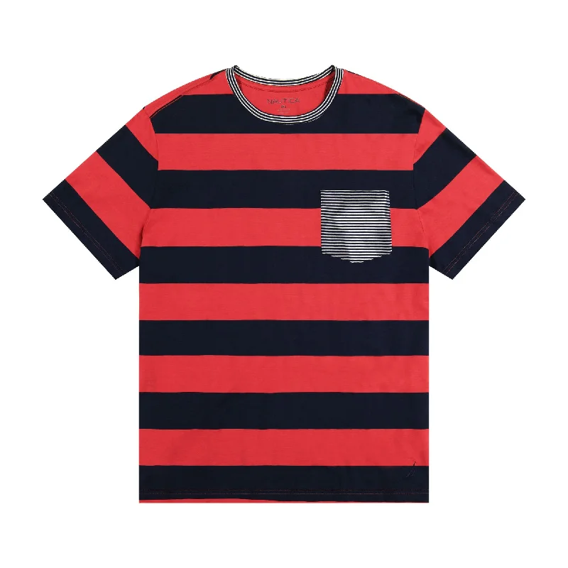 Men's Shirts with Mandarin CollarsNautica Mens Big & Tall Striped Crewneck T-Shirt