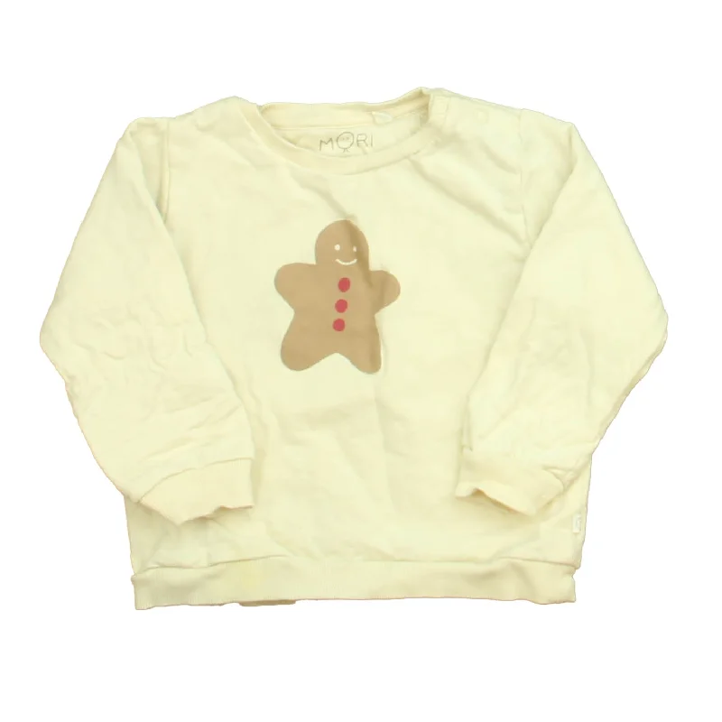 Men's Short-Sleeved ShirtsMori Unisex Ivory Gingerman Sweatshirt