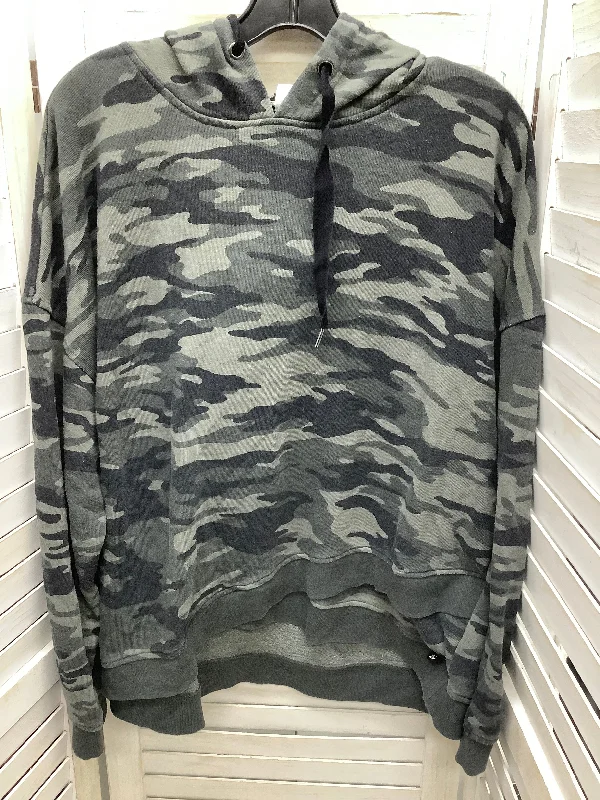 Men's Hoodies with Zippered PocketsSweatshirt Hoodie By Seven 7 In Camoflauge, Size: 2x