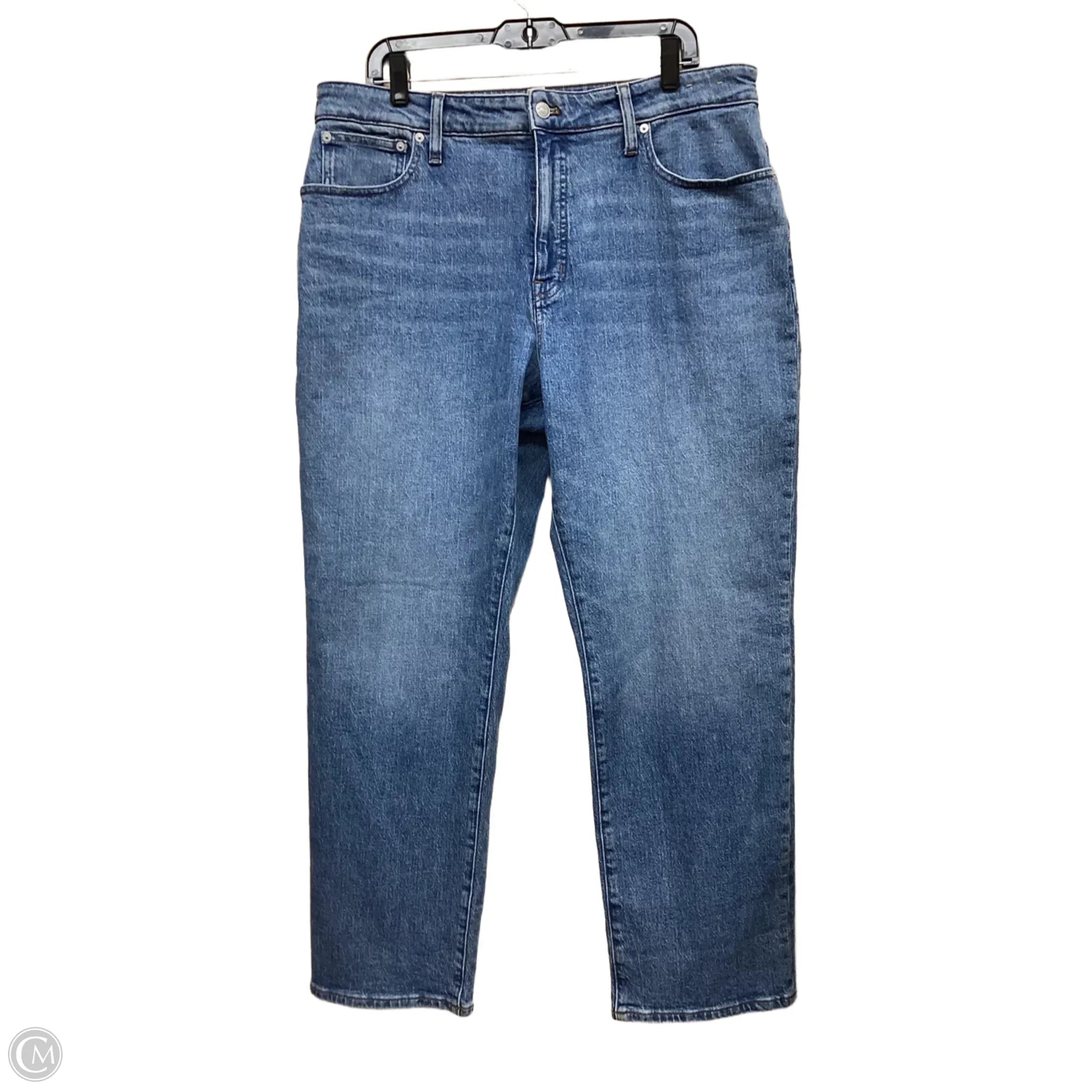 Mid-Waisted Men's JeansJeans Straight By Madewell In Blue Denim, Size: 16