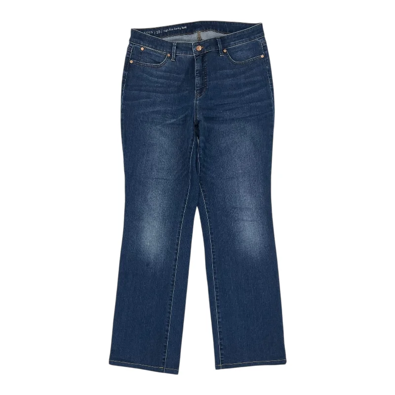 Yoked Back Men's JeansJeans Boot Cut By Talbots In Blue Denim, Size:10