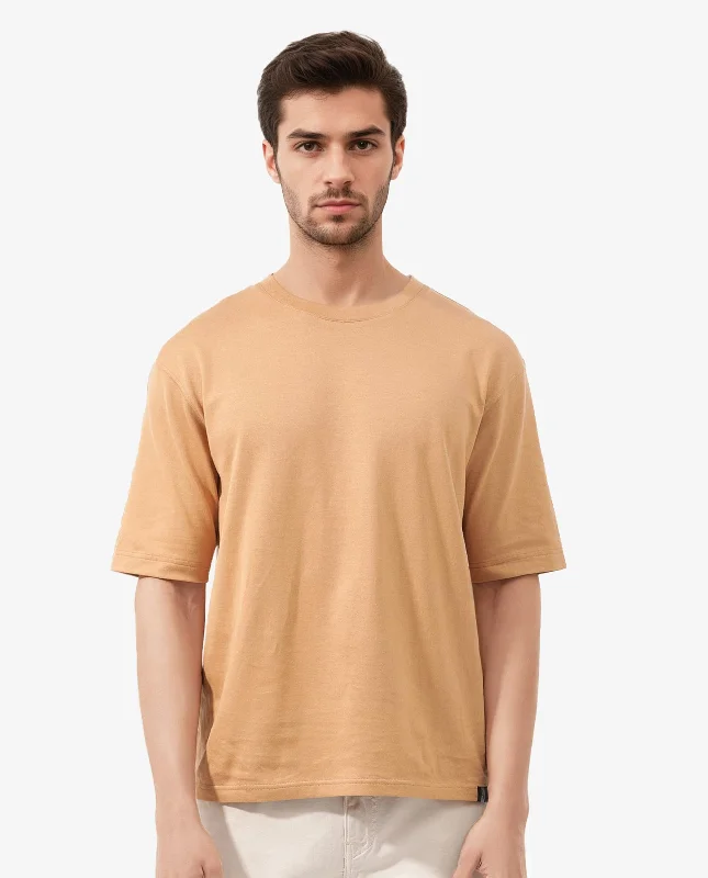 Men's Shirts with Convertible CollarsRare Rabbit Mens Gallos Mustard Short Sleeve Oversized Solid T-Shirt Men's Shirts with Convertible CollarsRare Rabbit Mens Gallos Mustard Short Sleeve Oversized Solid T-Shirt