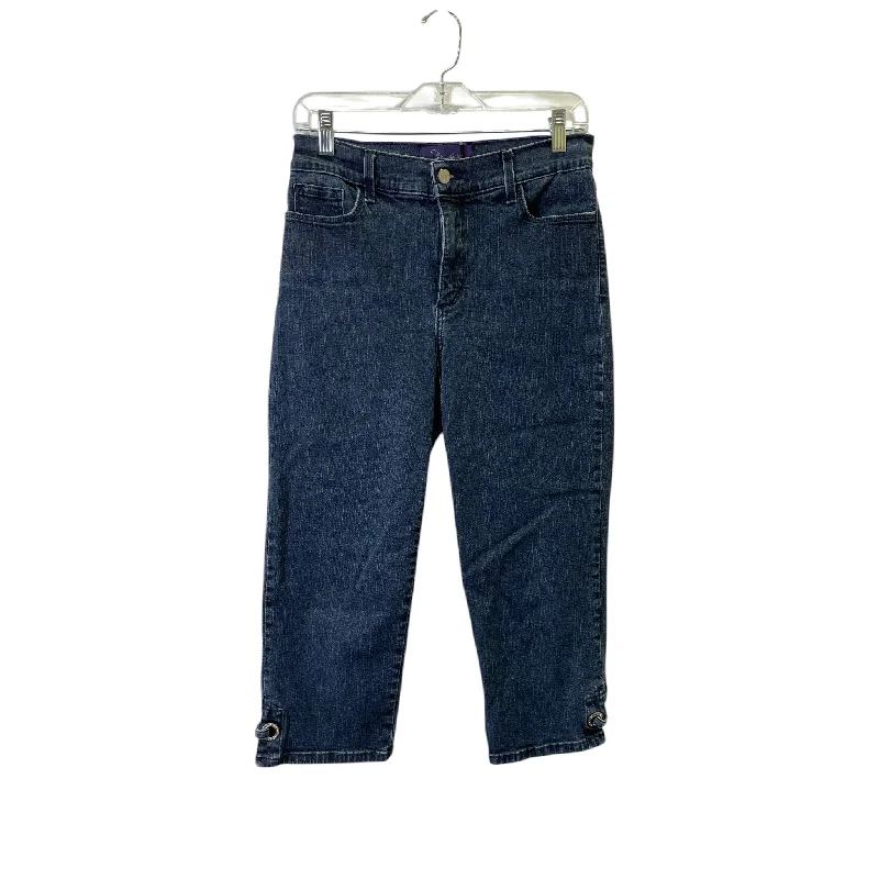 Men's Jeans with Embroidered LogosPants Cropped By Not Your Daughters Jeans In Blue, Size:6 Men's Jeans with Embroidered LogosPants Cropped By Not Your Daughters Jeans In Blue, Size:6