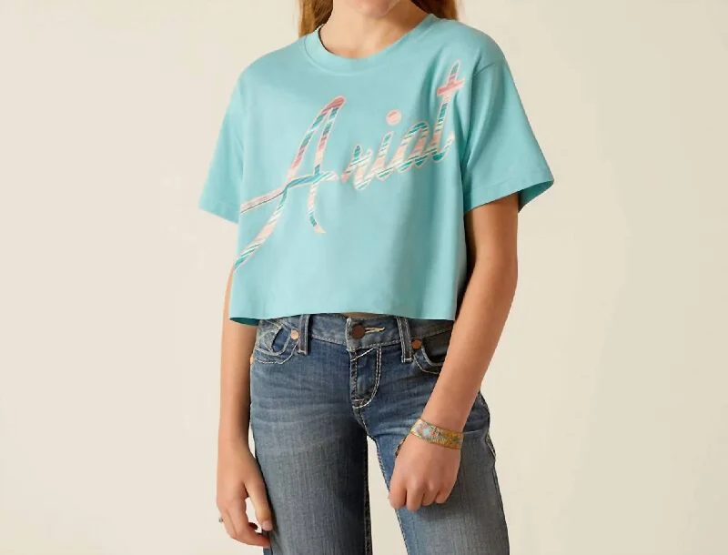 Men's Shirts with Roll-Up SleevesGirl's Mills T-Shirt In Marine Blue