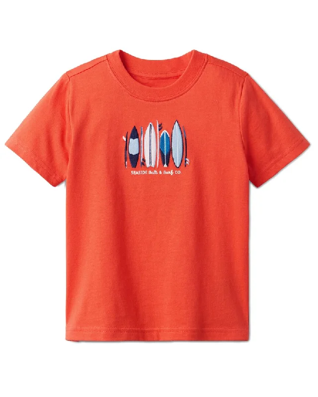 Men's Shirts with Velcro ClosuresJanie and Jack Surfboard Graphic Tee