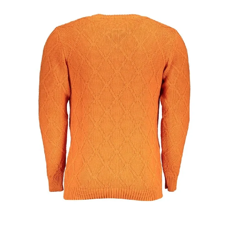 Men's Sweaters with Cable PatternsU.S. Grand Polo Orange Diamond Pattern Crew Neck Men's Sweater Men's Sweaters with Cable PatternsU.S. Grand Polo Orange Diamond Pattern Crew Neck Men's Sweater