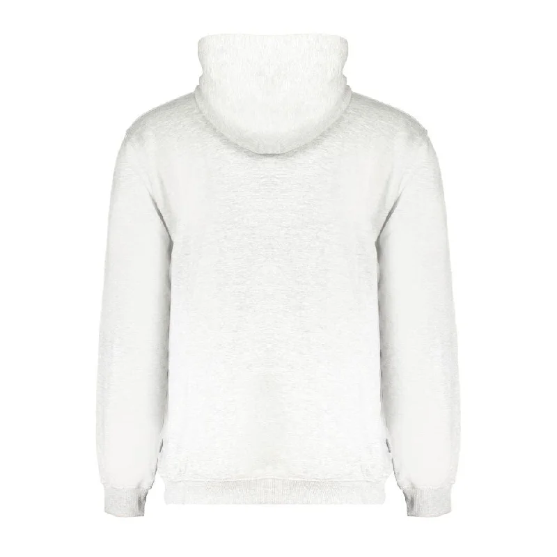 Men's Sweaters with Button-Up CollarsFila Gray Cotton Men Men's Sweater