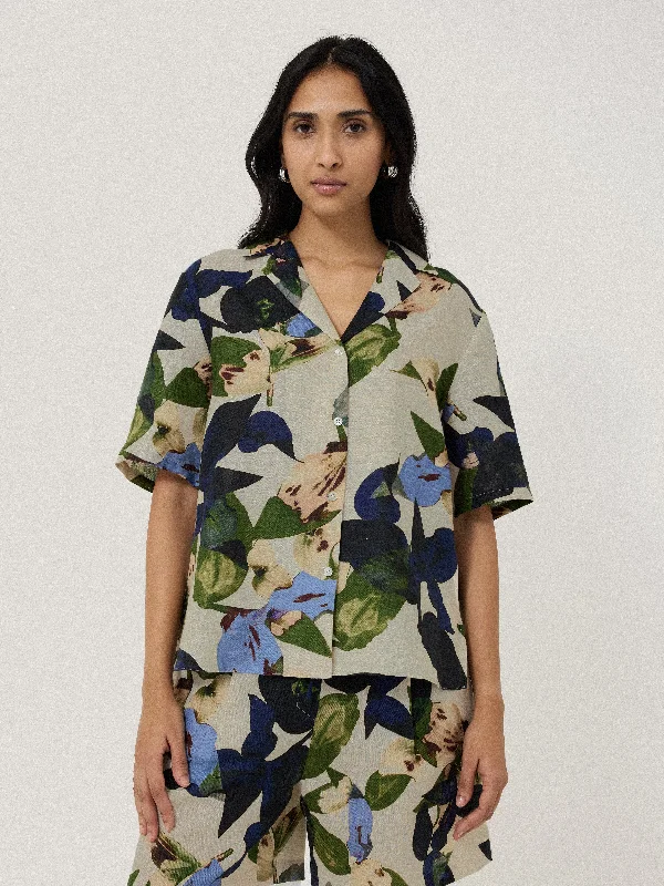 Men's Layering Shirts for Seasonal TransitionsFuture Botanic Linen Shirt | Neutral