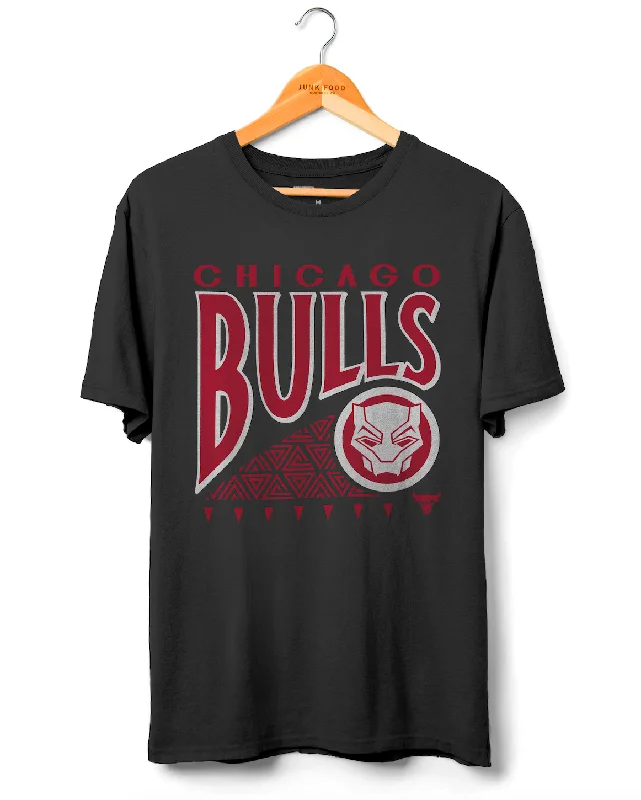 Men's Shirts with Button-Down PocketsBulls Wakanda Forever Pattern Tee