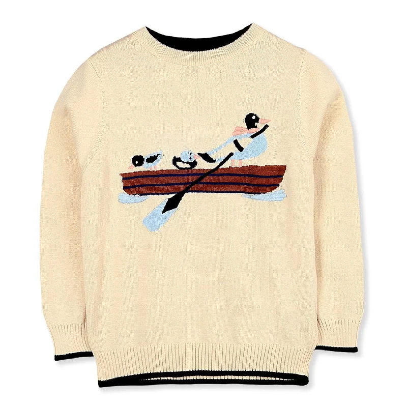 Men's Sweaters for Winter SportsRow Away Cream Sweater