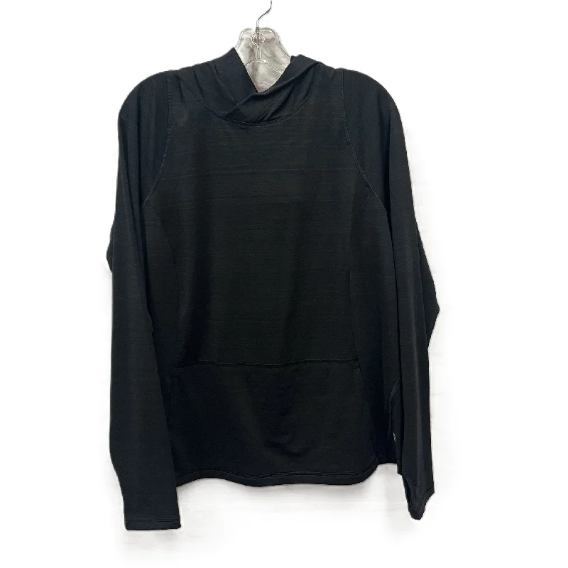 Men's Hoodies with Ribbed HemsAthletic Sweatshirt Hoodie By Fila In Black, Size: 1x