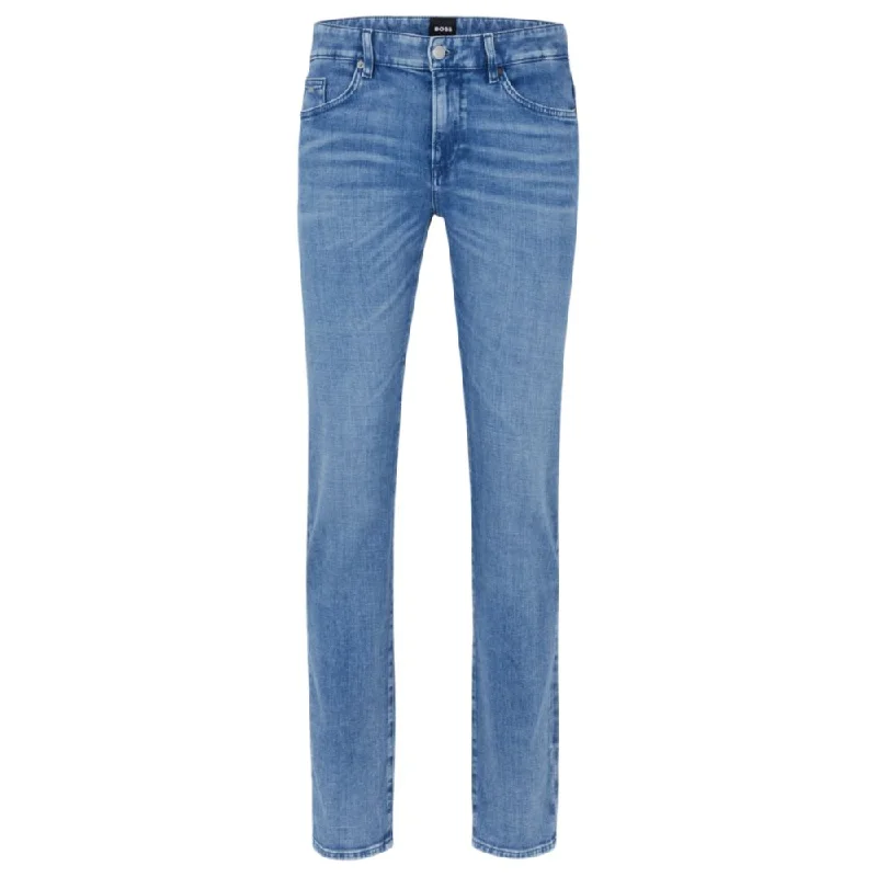 Best Fitting Men's JeansSlim-fit jeans in blue Italian denim