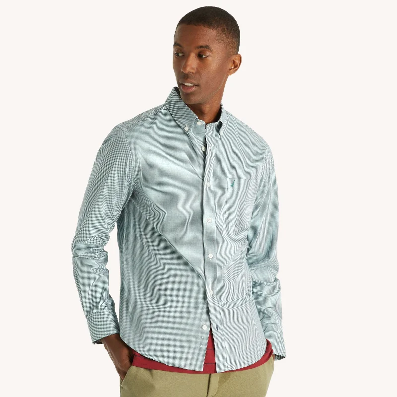 Breathable Men's Linen ShirtsNautica Mens Slim Fit Wrinkle-Resistant Micro Gingham Shirt Breathable Men's Linen ShirtsNautica Mens Slim Fit Wrinkle-Resistant Micro Gingham Shirt