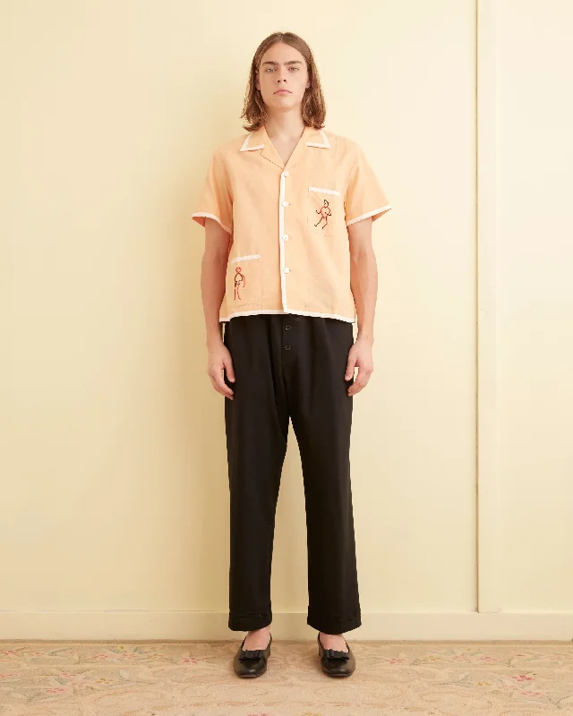 Versatile Men's Short-Sleeve ShirtsBeaded Blackjack Short Sleeve Shirt