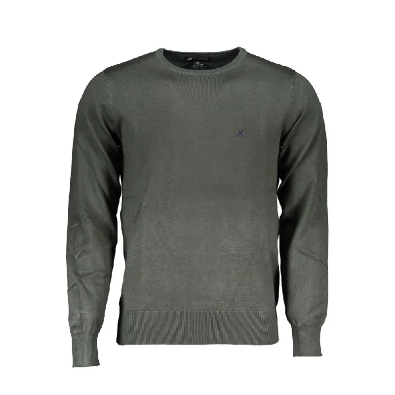 Men's Sweaters with Kangaroo PocketsU.S. Grand Polo Green Nylon Men's Sweater