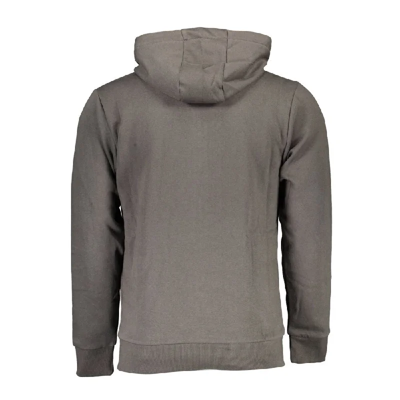 Men's Sweaters with Intarsia DesignsU.S. Grand Polo Gray Cotton Men's Sweater