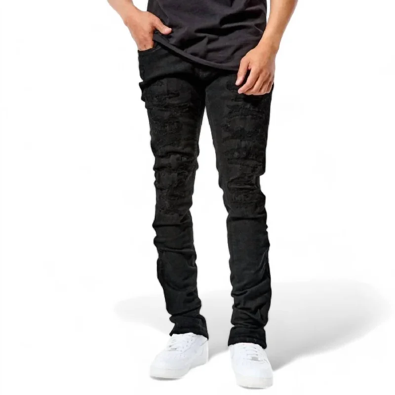 Baggy Men's JeansMen's Ross Pinnacle Denim Jean In Jet Black