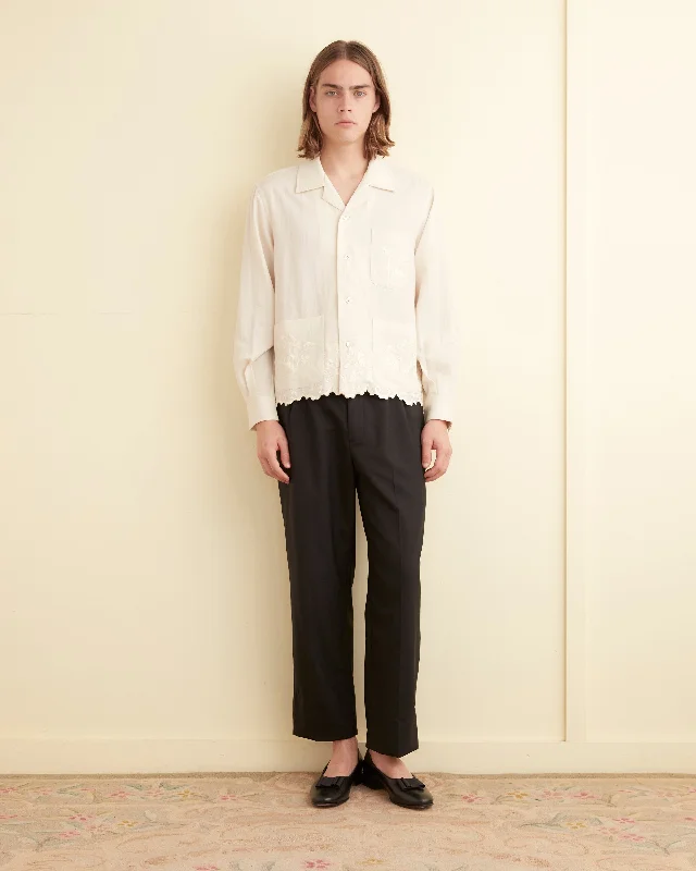 Men's Designer Shirts for a Statement PieceScalloped Acorn Long Sleeve Shirt