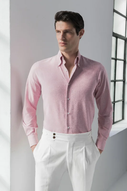 Men's Solid-Color Button-Down Shirts for VersatilityRed soft oxford button down shirt - Made In Italy Men's Solid-Color Button-Down Shirts for VersatilityRed soft oxford button down shirt - Made In Italy