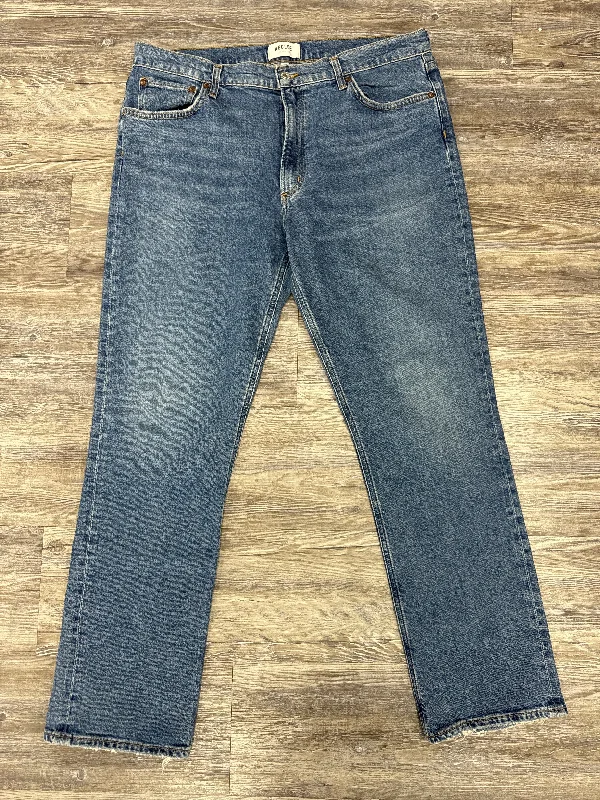 Jeans for Men with a Big BellyJeans Designer By Agolde In Blue Denim, Size: 14