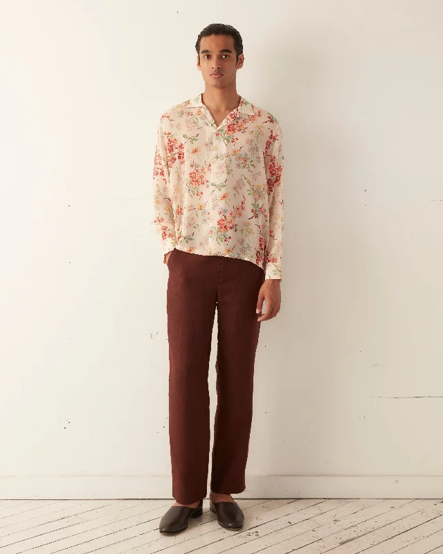 Men's Denim Shirts for a Rugged LookFlowering Crabapple Long Sleeve Shirt