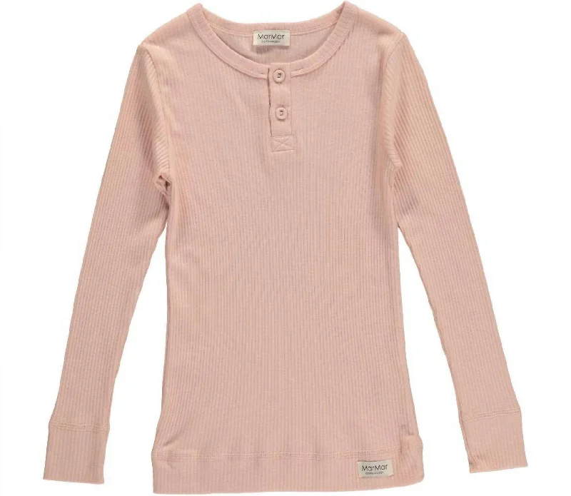 Men's Layering Shirts for Seasonal TransitionsBoys Ribbed Long Sleeve Henley Shirt In Rose Men's Layering Shirts for Seasonal TransitionsBoys Ribbed Long Sleeve Henley Shirt In Rose