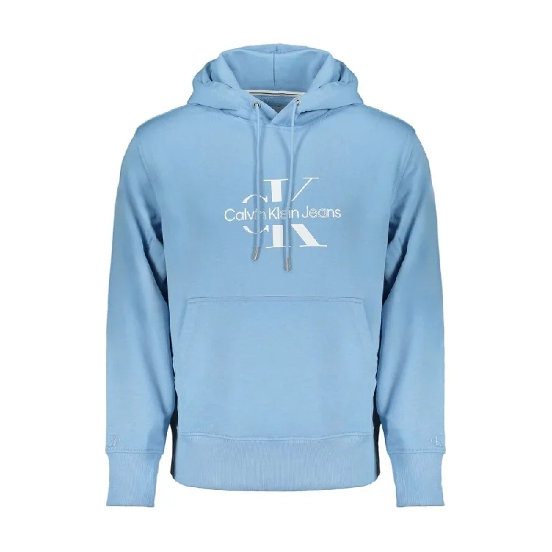 Trendy Men's Oversized SweatersCalvin Klein Light Blue Cotton Men's Sweater