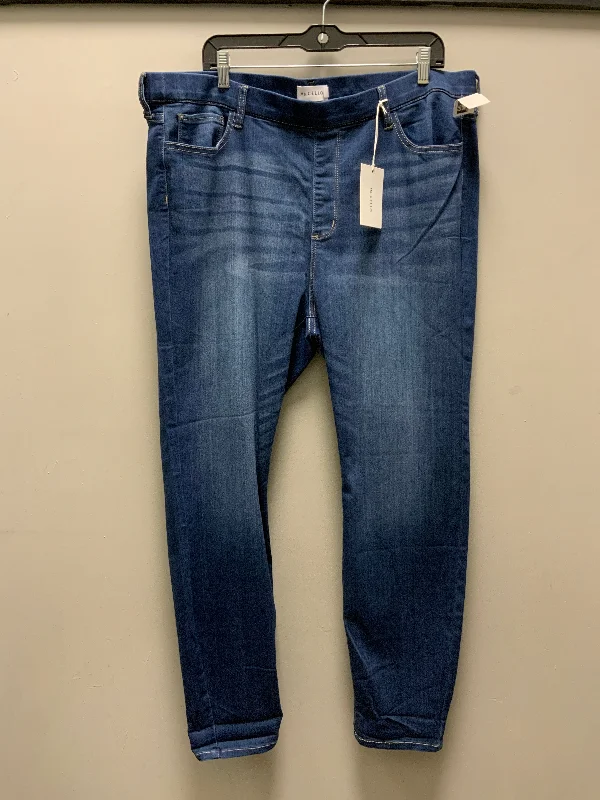Everyday Casual Men's JeansJeans Straight By Ms Cello In Blue Denim, Size: 3x