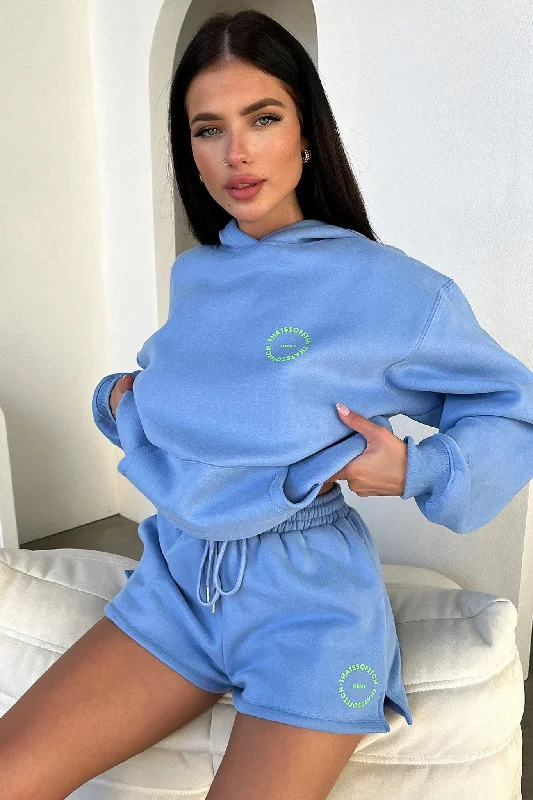 Men's Sweaters with ButtonsSeries 8 Hoodie - Blue