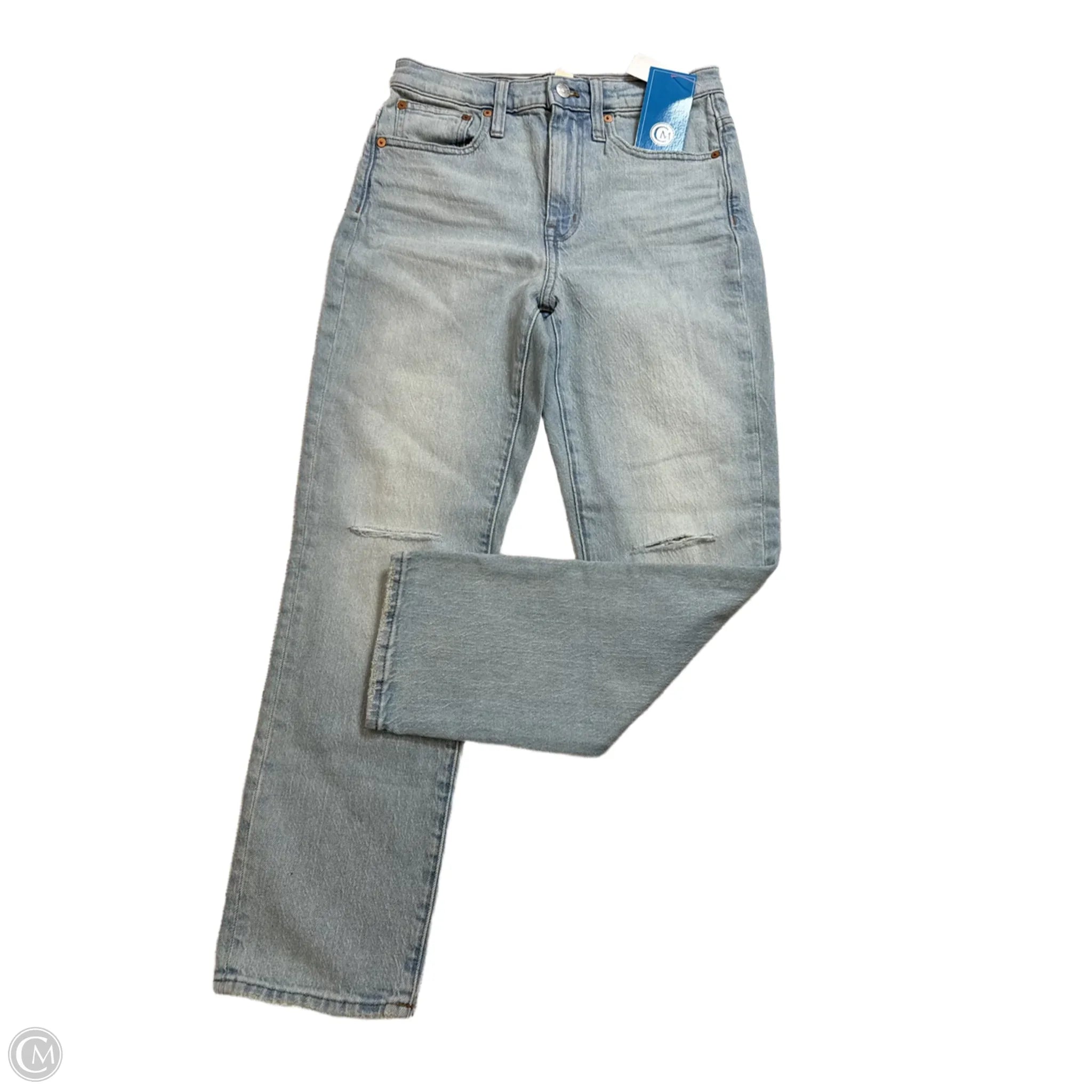 Leather Patch Men's JeansJeans Boyfriend By Madewell In Blue Denim, Size: 0