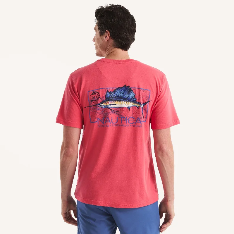 Men's Shirts with Double-Breasted DesignsNautica Mens Nautica Otf Graphic T-Shirt