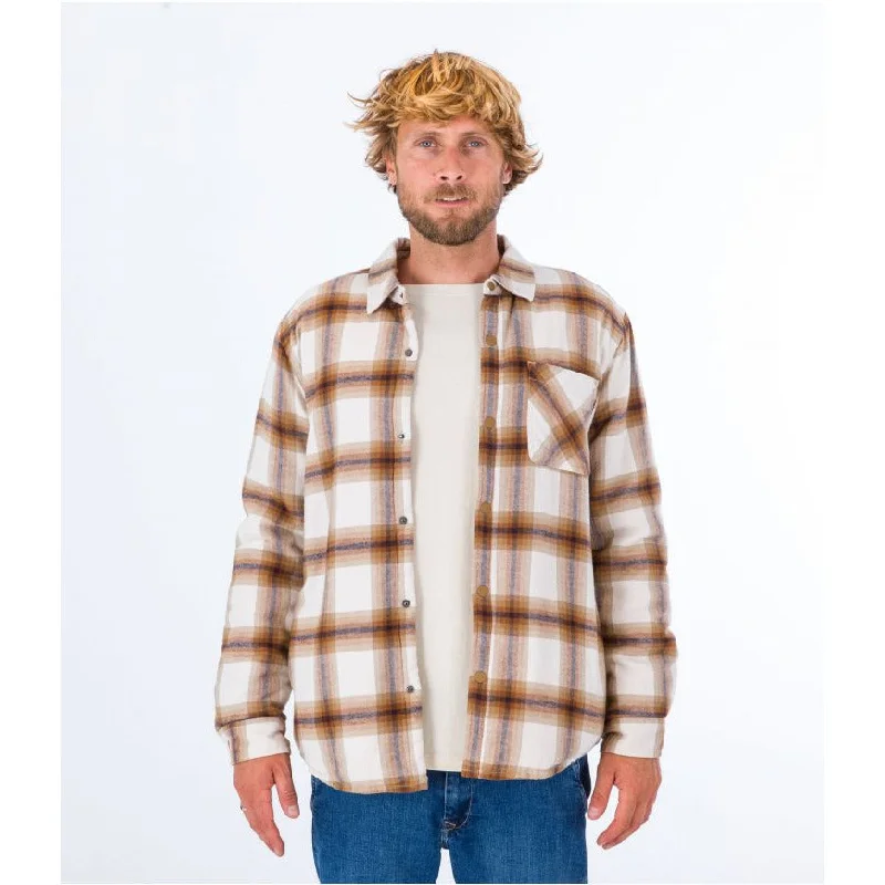 Men's Denim Shirts for a Rugged LookHurley Portland Sherpa Lined Flannel Shirt
