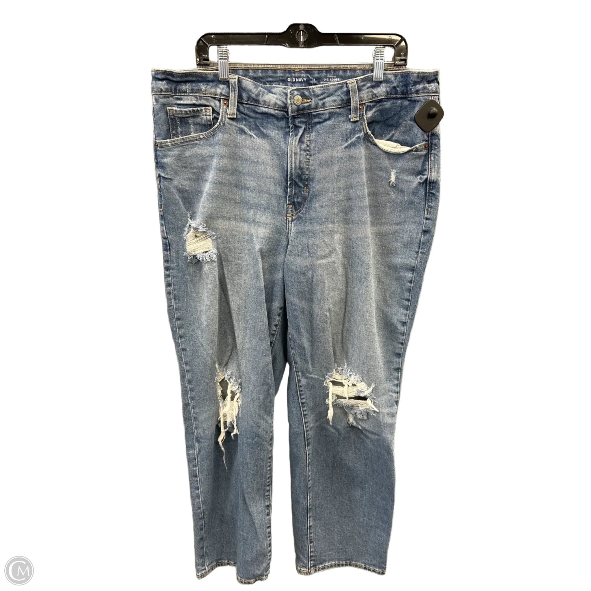 Latest Designer Men's JeansJeans Straight By Old Navy In Blue Denim, Size: 18