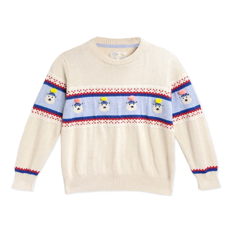 Men's Sweaters with Zip-Up CollarsPom Pom Sweater