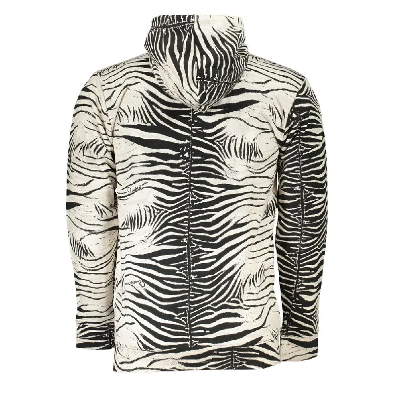 Casual Men's Pullover SweatersCavalli Class White Cotton Mens Hooded Men's Sweater Casual Men's Pullover SweatersCavalli Class White Cotton Mens Hooded Men's Sweater