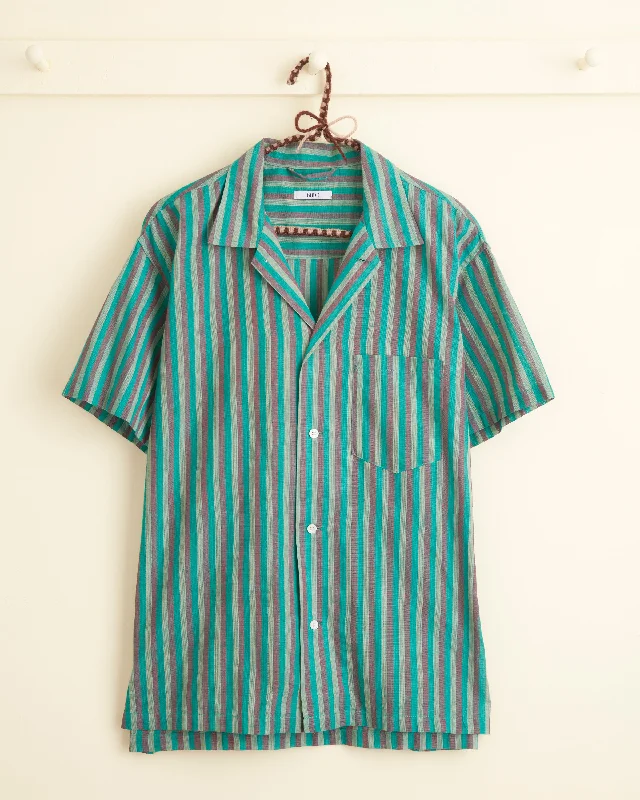Men's Color-Blocking Shirts for a Statement LookGrassy Stripe Shirt - XXL