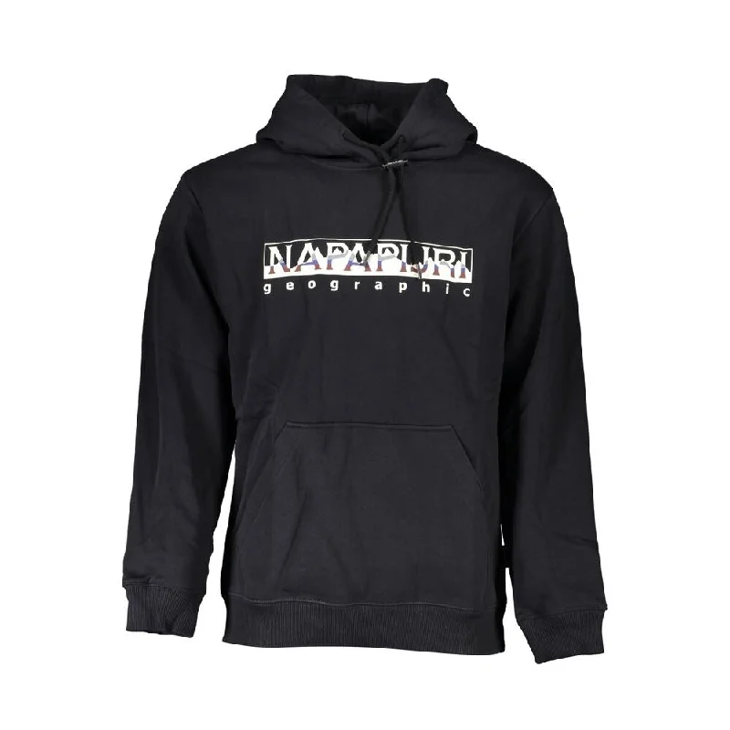 Men's Sweaters with Roll-Neck DesignsNapapijri Black Cotton Men Men's Sweater