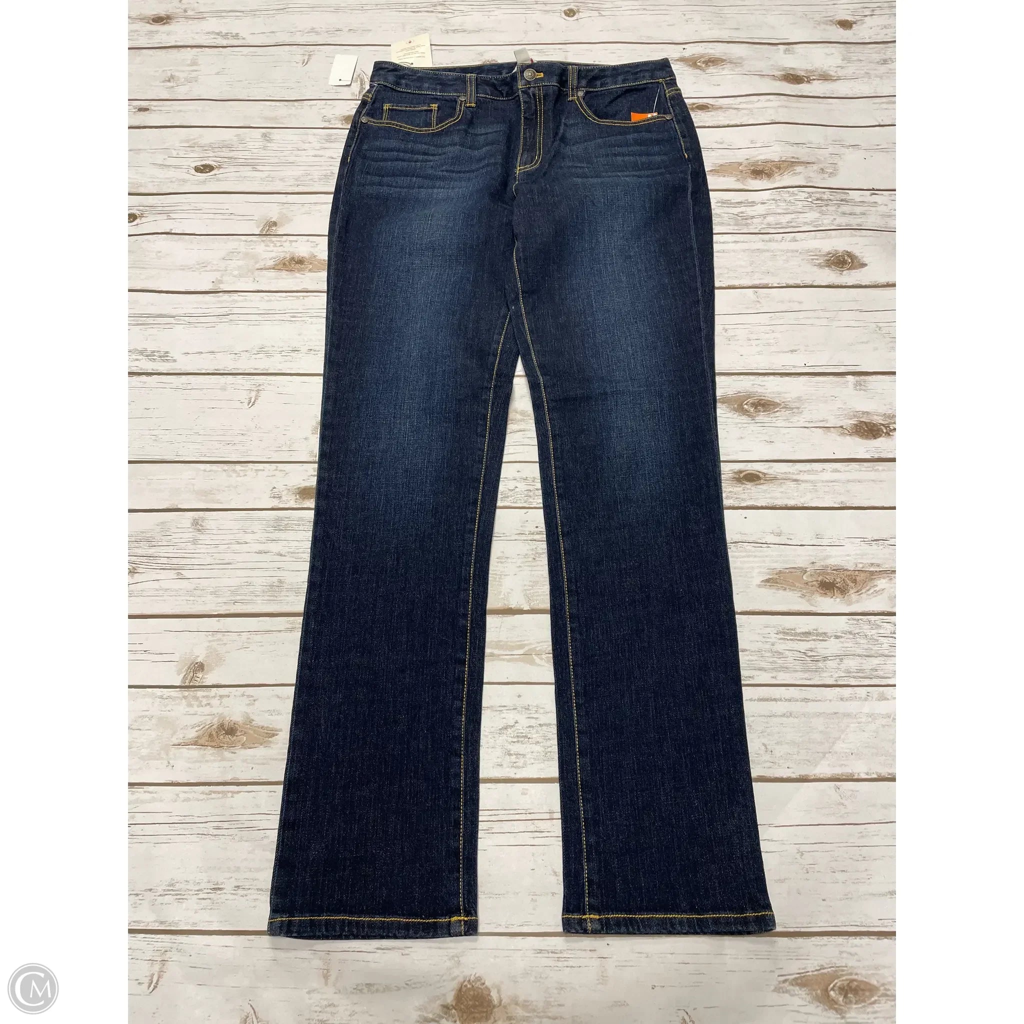 Modern Ripped and Distressed Men's JeansJeans Skinny By Brooks Brothers In Blue Denim, Size: 8