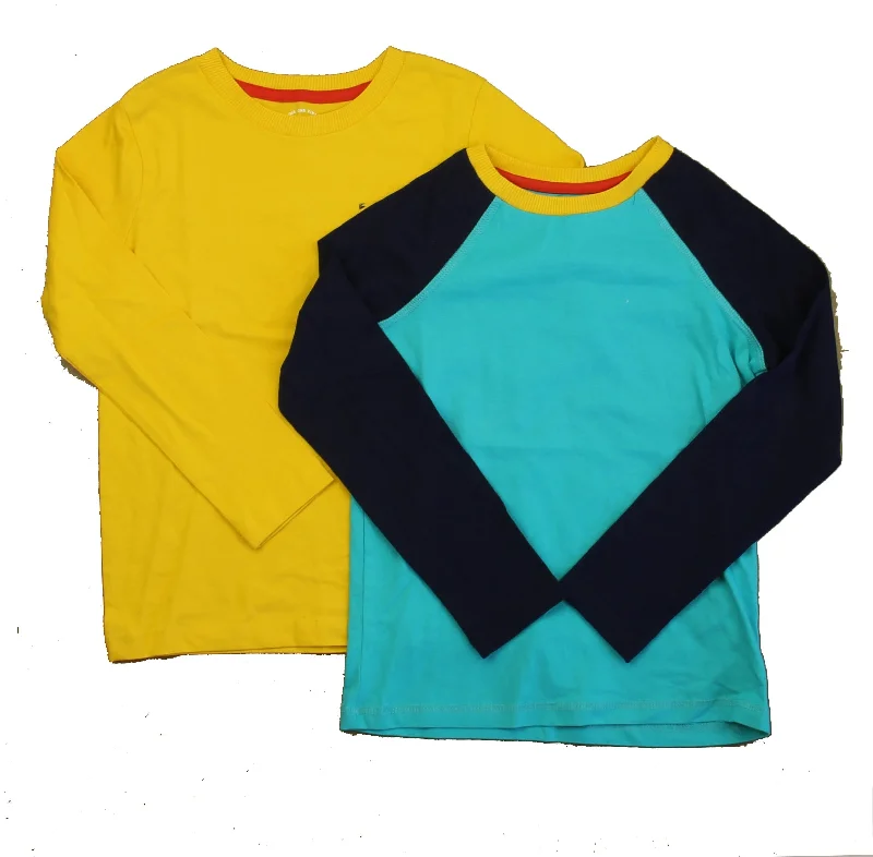 Men's Shirts for Outdoor ActivitiesMightly Boys Yellow | Blue Long Sleeve T-Shirt