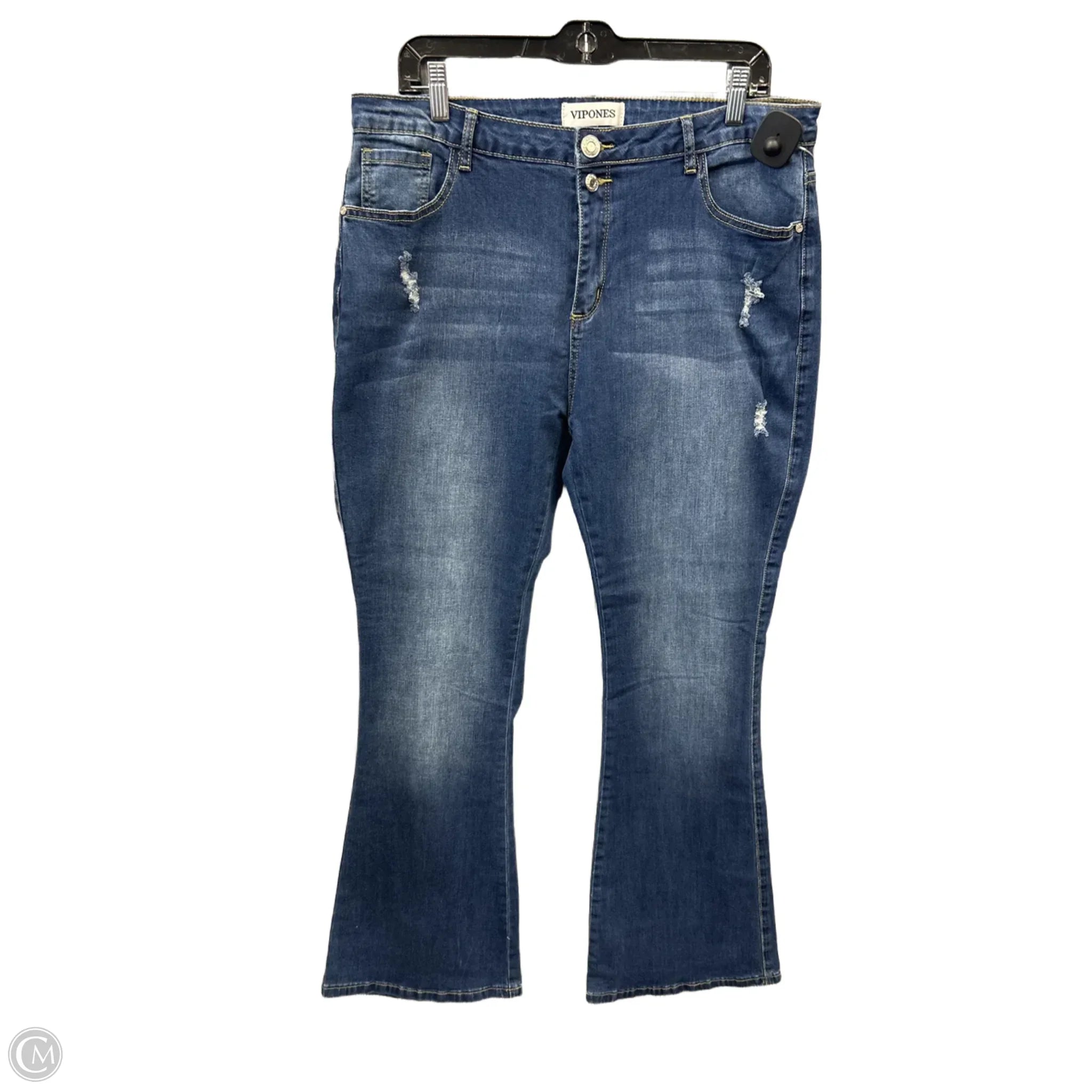 Premium Men's JeansJeans Flared By Clothes Mentor In Blue Denim, Size: 16