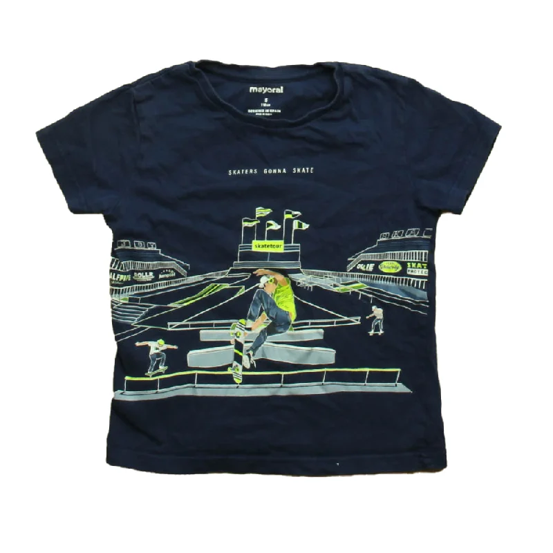 Men's Shirts with Raw-Edge HemlinesMayoral Boys Navy T-Shirt