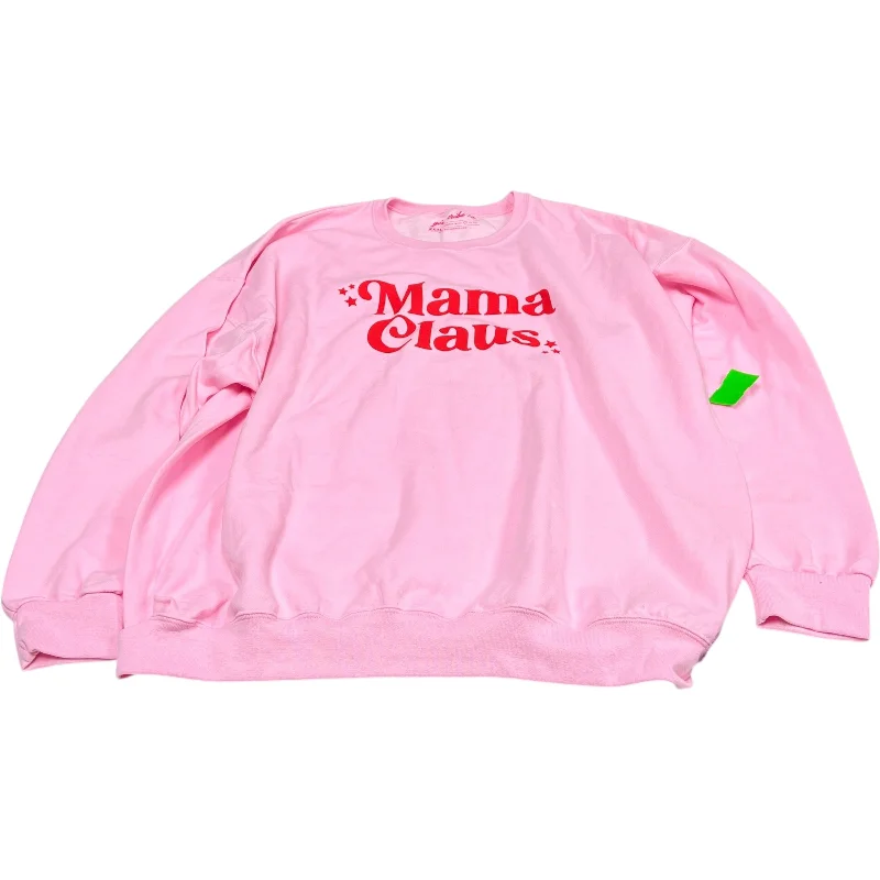 Men's Hoodies with Reinforced CuffsSweatshirt Crewneck By Girl Tribe Co In Pink, Size: 2x Men's Hoodies with Reinforced CuffsSweatshirt Crewneck By Girl Tribe Co In Pink, Size: 2x