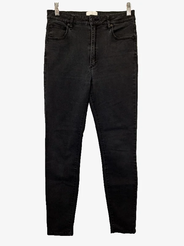 Authentic Raw Denim Men's JeansAbrand Washed Black High Rise Skinny Jeans Size 10