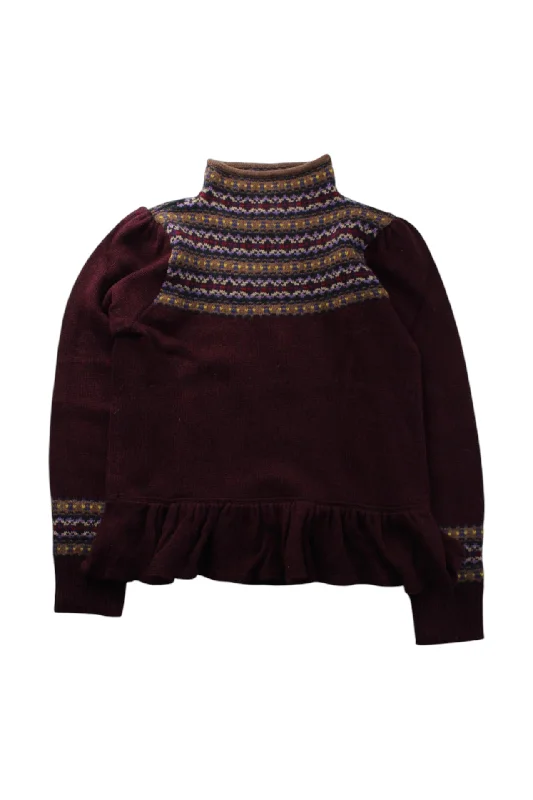 Men's Sweaters for SpringPolo Ralph Lauren Knit Sweater With Ruffle Hem, Size 8-10Y