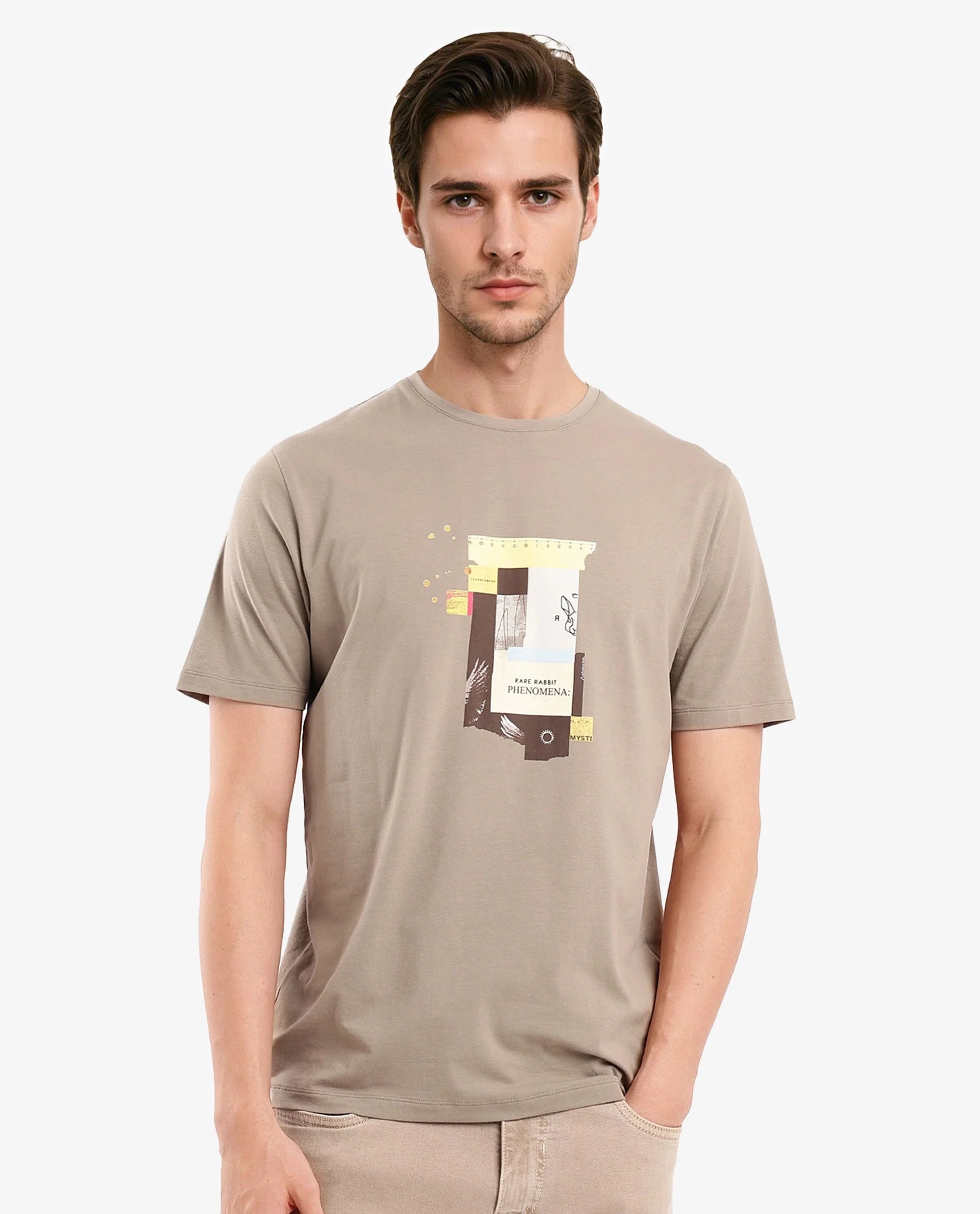 Men's Shirts for CampingRare Rabbit Men Jaceb Dusky Green Cotton Lycra Fabric Short Sleeve Crew Neck Regular Fit Graphic Print T-Shirt Men's Shirts for CampingRare Rabbit Men Jaceb Dusky Green Cotton Lycra Fabric Short Sleeve Crew Neck Regular Fit Graphic Print T-Shirt
