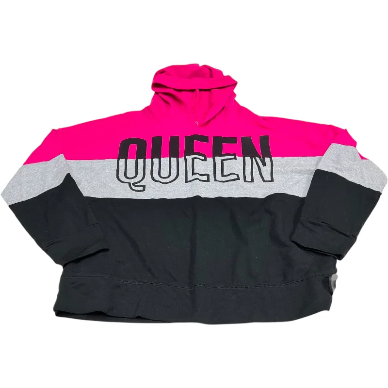 Men's Hoodies with Appliqué DetailsSweatshirt Hoodie By New York And Co In Grey & Pink, Size: Xl Men's Hoodies with Appliqué DetailsSweatshirt Hoodie By New York And Co In Grey & Pink, Size: Xl