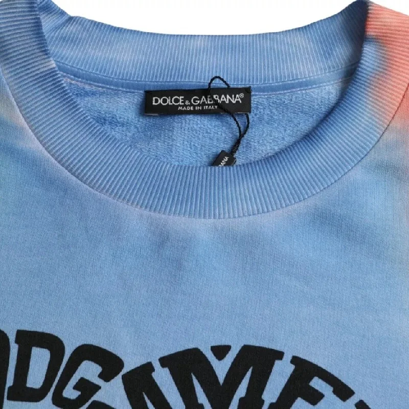Men's Sweaters with Short SleevesDolce & Gabbana Multicolor Logo Cotton Crew Neck Pullover Men's Sweater Men's Sweaters with Short SleevesDolce & Gabbana Multicolor Logo Cotton Crew Neck Pullover Men's Sweater