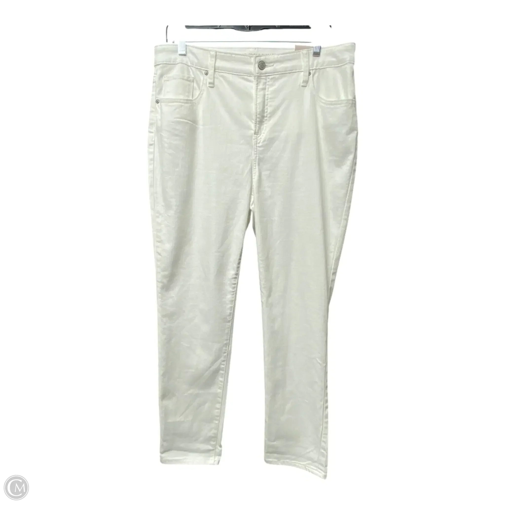 XXXL Men's JeansJeans Cropped By Chicos In White, Size: 10