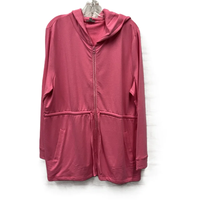 Men's Hoodies for Outdoor ActivitiesSweatshirt Hoodie By Talbots In Pink, Size: Xl