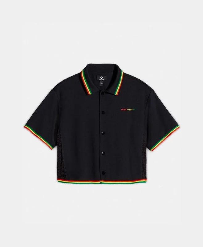 Layered Men's Henley ShirtsDaily Paper x Converse Cropped Shooting Shirt